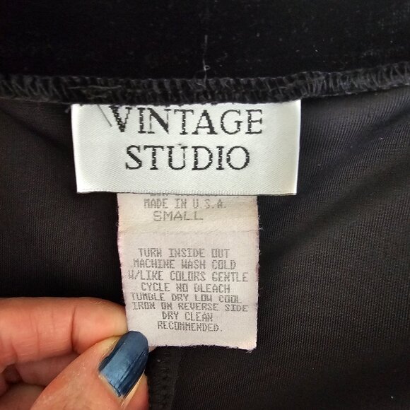 VINTAGE STUDIO Black Dress size Small - Picture 5 of 5